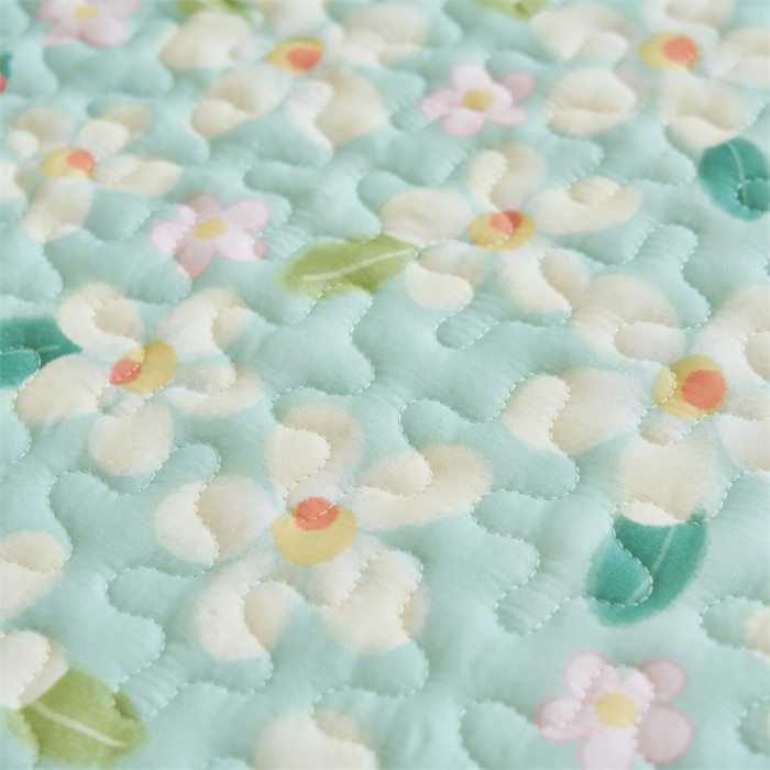 91家纺网 家纺一手货源 找家纺 恒爱 2023新款全棉床盖三件套 青匆岁月