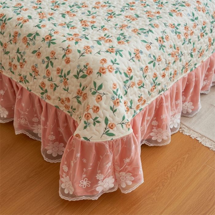 91家纺网 家纺一手货源 找家纺 恒爱 2023新款全棉床盖三件套 唯美