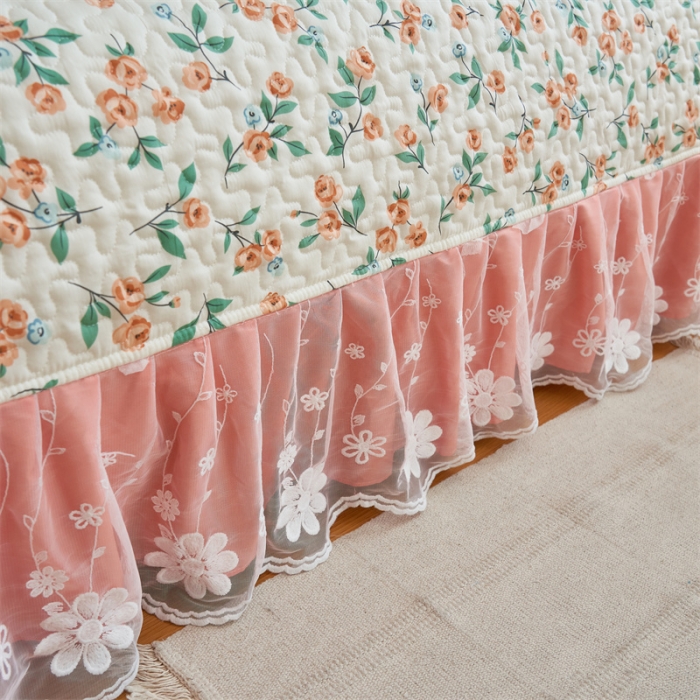 91家纺网 家纺一手货源 找家纺 恒爱 2023新款全棉床盖三件套 唯美