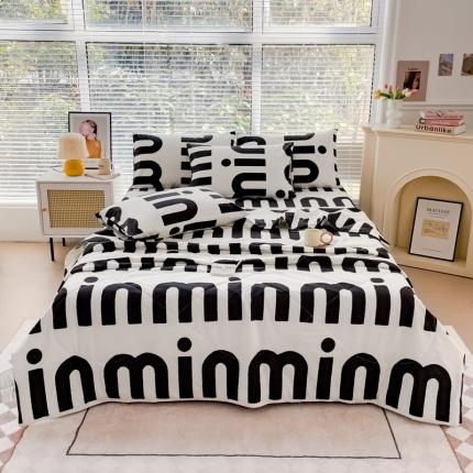 91家纺网 家纺一手货源 找家纺 （总）珺柔 2023新款13372全棉印花夏被四件套