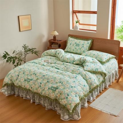 91家纺网 家纺一手货源 找家纺 （总）恒爱 2023新款全棉床盖四件套