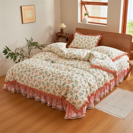 91家纺网 家纺一手货源 找家纺 （总）恒爱 2023新款全棉床盖四件套