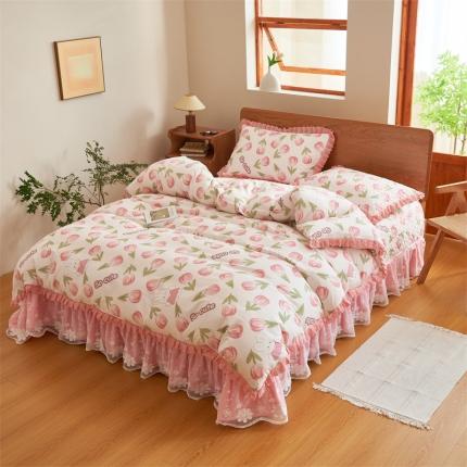 91家纺网 家纺一手货源 找家纺 （总）恒爱 2023新款全棉床盖四件套