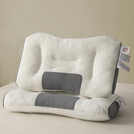 贵夫人 2023新款3D按摩乳胶SPA枕 枕头枕芯 黑色