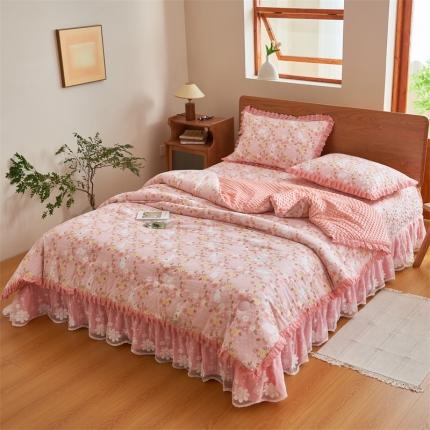 91家纺网 家纺一手货源 找家纺 （总）恒爱 2023新款全棉春秋被床盖四件套