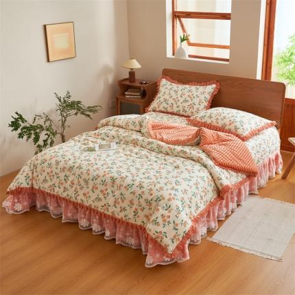 91家纺网 家纺一手货源 找家纺 （总）恒爱 2023新款全棉春秋被床盖四件套