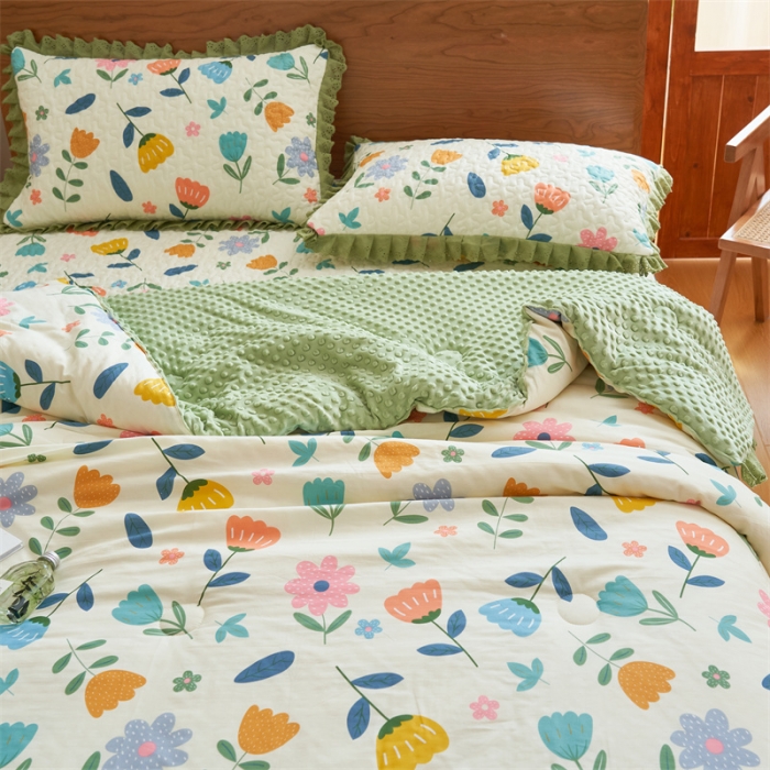 91家纺网 家纺一手货源 找家纺 （总）恒爱 2023新款全棉春秋被床盖四件套