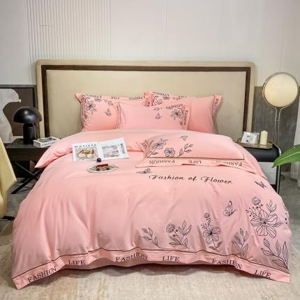 （总）梧桐家居 2023新款全棉刺绣四件套-寐色系列