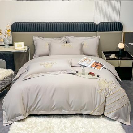 91家纺网 家纺一手货源 找家纺 （总）梧桐家居 2023新款全棉刺绣四件套-铃兰系列