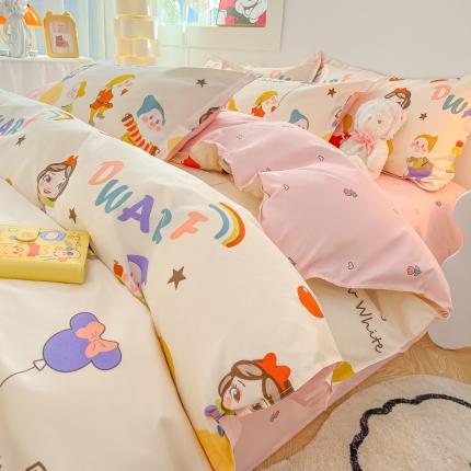 91家纺网 家纺一手货源 找家纺 青禾视觉 2023春夏小清新四件套样片