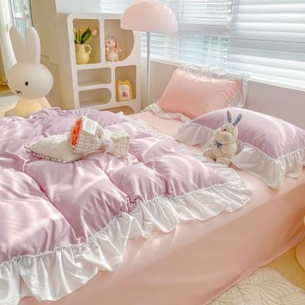 91家纺网 家纺一手货源 找家纺 青禾视觉 2023春夏小清新四件套样片