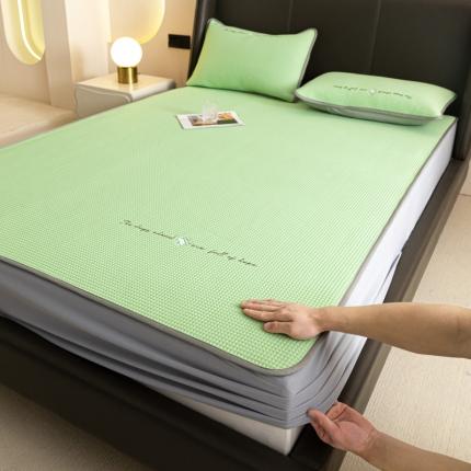 91家纺网 家纺一手货源 找家纺 （总）2023华夫格床笠床裙床席三合一凉感席