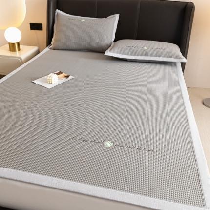 91家纺网 家纺一手货源 找家纺 （总）2023华夫格床笠床裙床席三合一凉感席