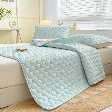 91家纺网 家纺一手货源 找家纺 （总）东宇 2023新款A类凉感大豆凉席三件套