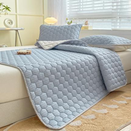 91家纺网 家纺一手货源 找家纺 （总）东宇 2023新款A类凉感大豆凉席三件套