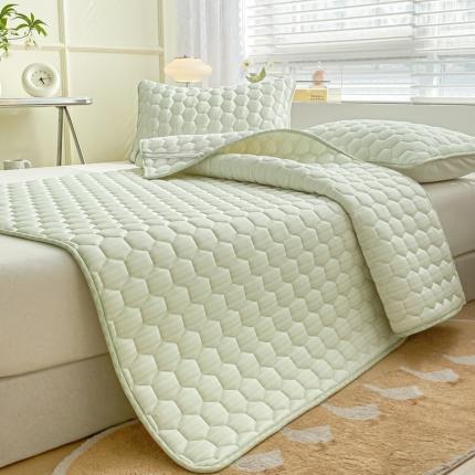 91家纺网 家纺一手货源 找家纺 （总）东宇 2023新款A类凉感大豆凉席三件套