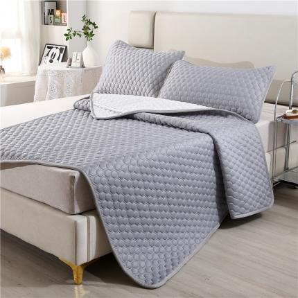 东宇 2023新款A类凉感丝大豆纤维印花凉席 高级灰