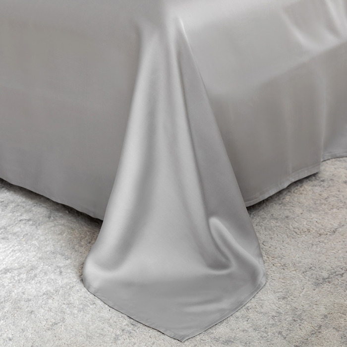 91家纺网 家纺一手货源 找家纺 轩和 2025新款50支兰精天丝四件套 奥地利进口伯爵灰