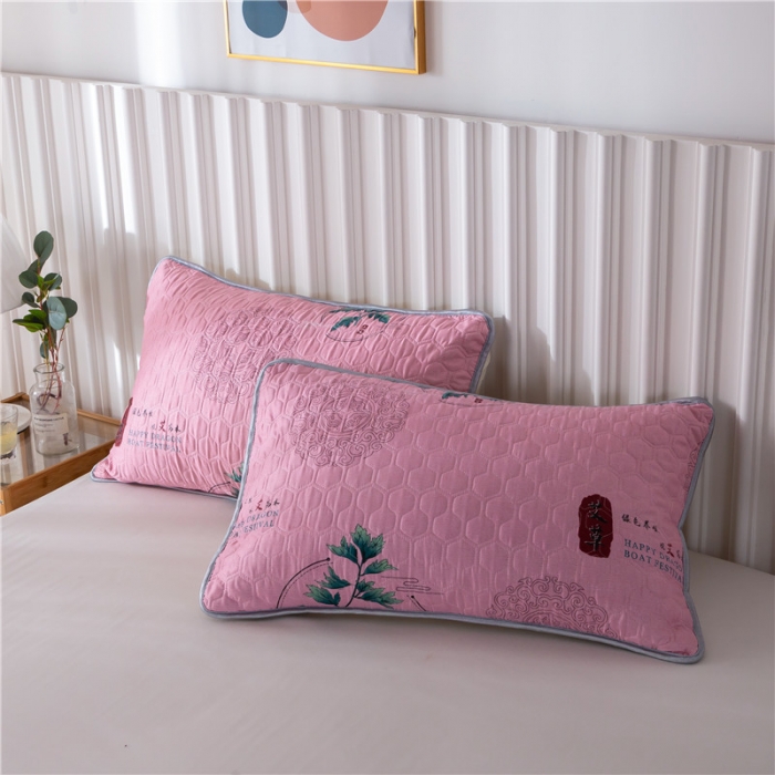 91家纺网 家纺一手货源 找家纺 亚龙 2023新款功能性微电能艾草驱蚊被 艾草-红