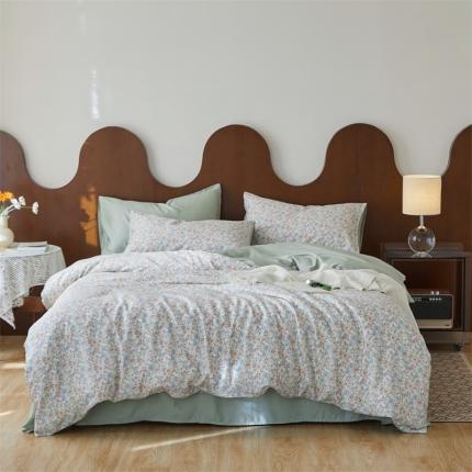 时年 2023新款天丝印花系列四件套-第 一期 江夏