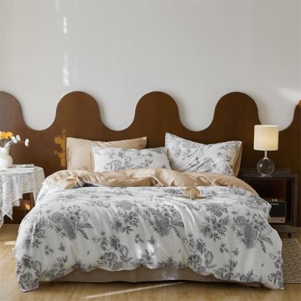 时年 2023新款天丝印花系列四件套-第 一期 恋馨