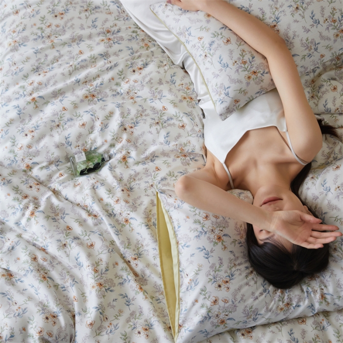 91家纺网 家纺一手货源 找家纺 时年 2023新款天丝印花系列四件套-第 一期 梦涵