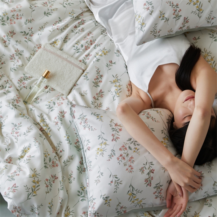 91家纺网 家纺一手货源 找家纺 时年 2023新款天丝印花系列四件套-第 一期 伊恬