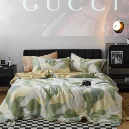 91家纺网 家纺一手货源 找家纺 （总）时年 2023新款天丝印花系列四件套-第二期