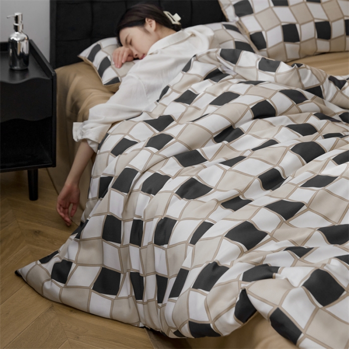 91家纺网 家纺一手货源 找家纺 时年 2023新款天丝印花系列四件套-第二期 至尚