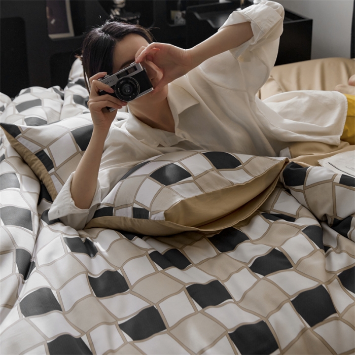 91家纺网 家纺一手货源 找家纺 时年 2023新款天丝印花系列四件套-第二期 至尚