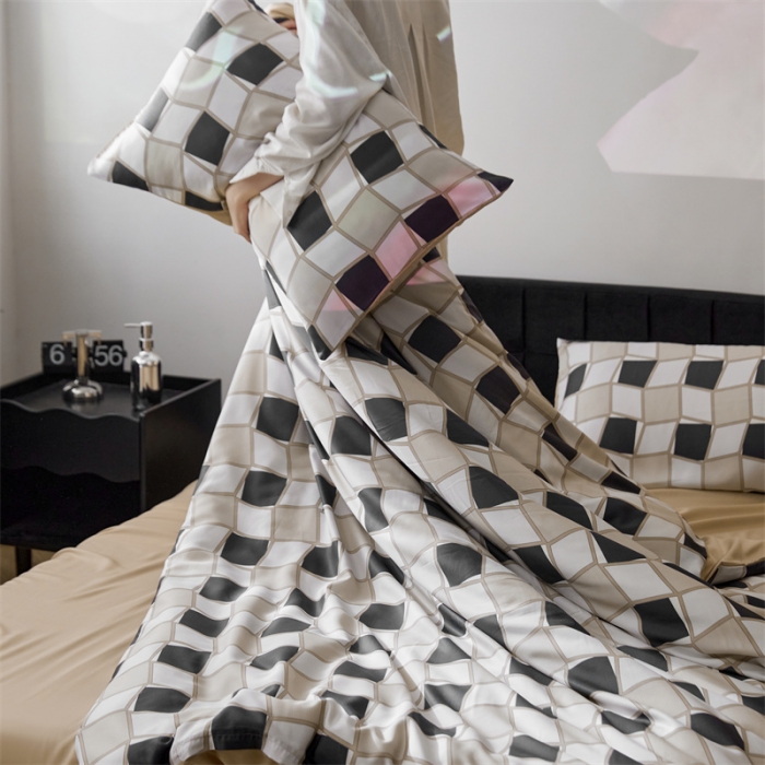 91家纺网 家纺一手货源 找家纺 时年 2023新款天丝印花系列四件套-第二期 至尚