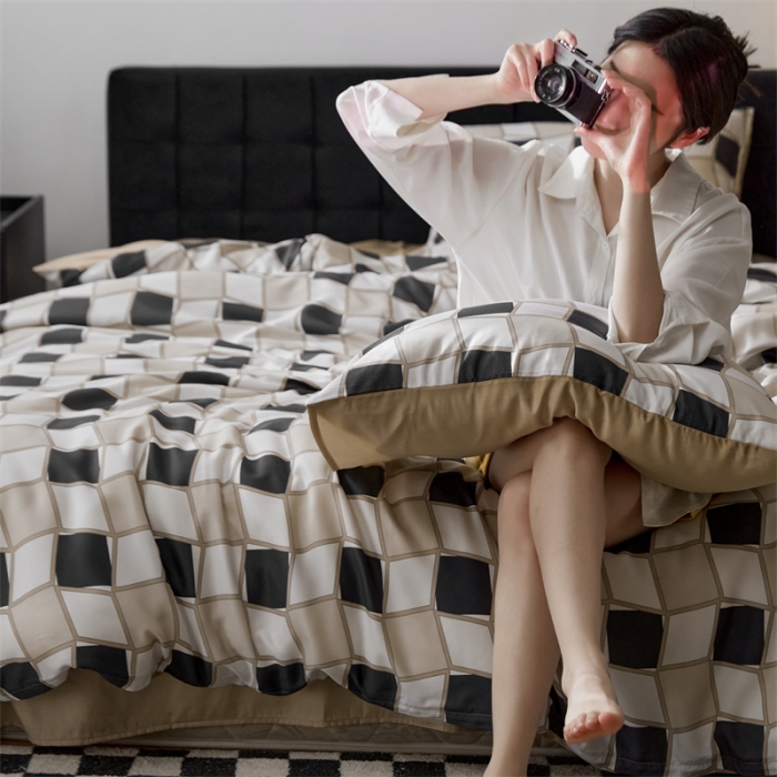 91家纺网 家纺一手货源 找家纺 时年 2023新款天丝印花系列四件套-第二期 至尚