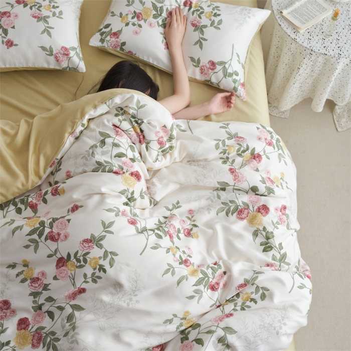 91家纺网 家纺一手货源 找家纺 时年 2023新款天丝印花系列四件套-第三期 曼茂