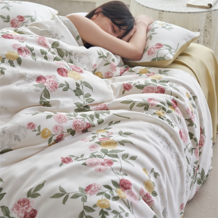 91家纺网 家纺一手货源 找家纺 时年 2023新款天丝印花系列四件套-第三期 曼茂