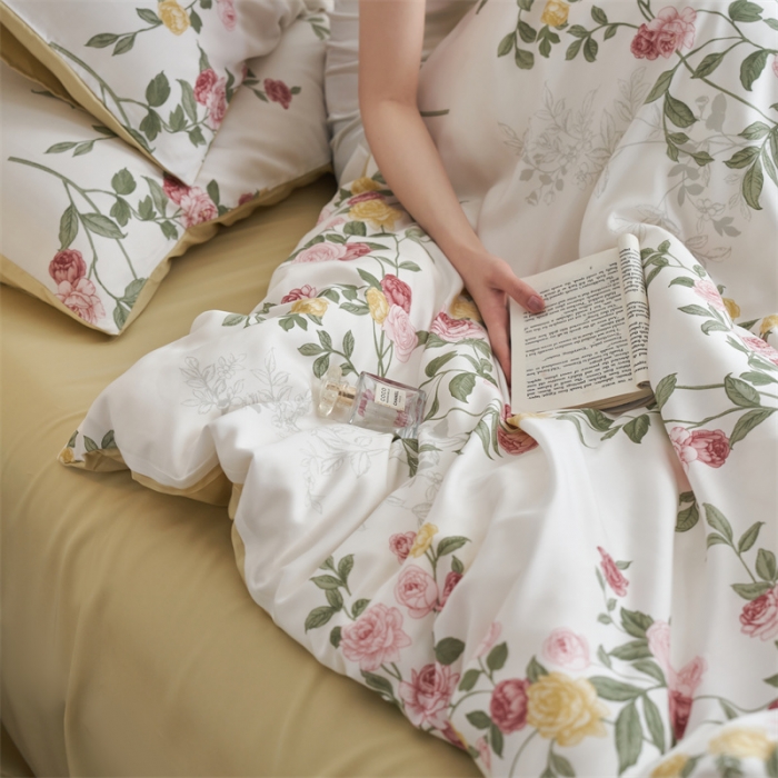 91家纺网 家纺一手货源 找家纺 时年 2023新款天丝印花系列四件套-第三期 曼茂