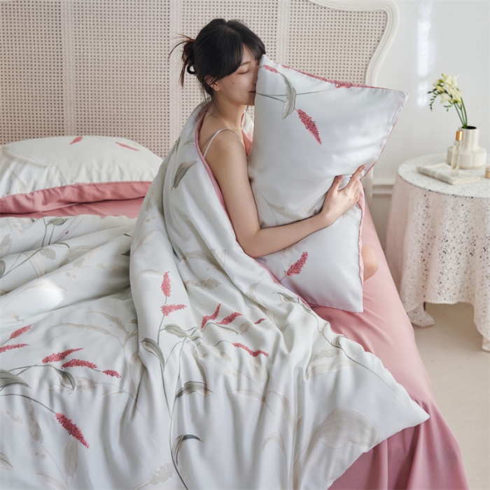 91家纺网 家纺一手货源 找家纺 时年 2023新款天丝印花系列四件套-第三期 妙影