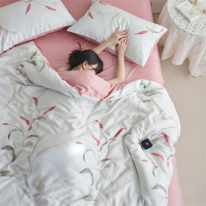 91家纺网 家纺一手货源 找家纺 时年 2023新款天丝印花系列四件套-第三期 妙影