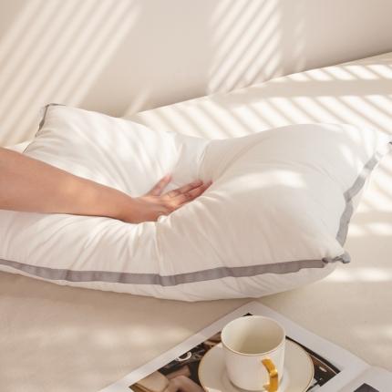 91家纺网 家纺一手货源 找家纺 （总）贵夫人 2023新款花边 超柔羽丝绒枕