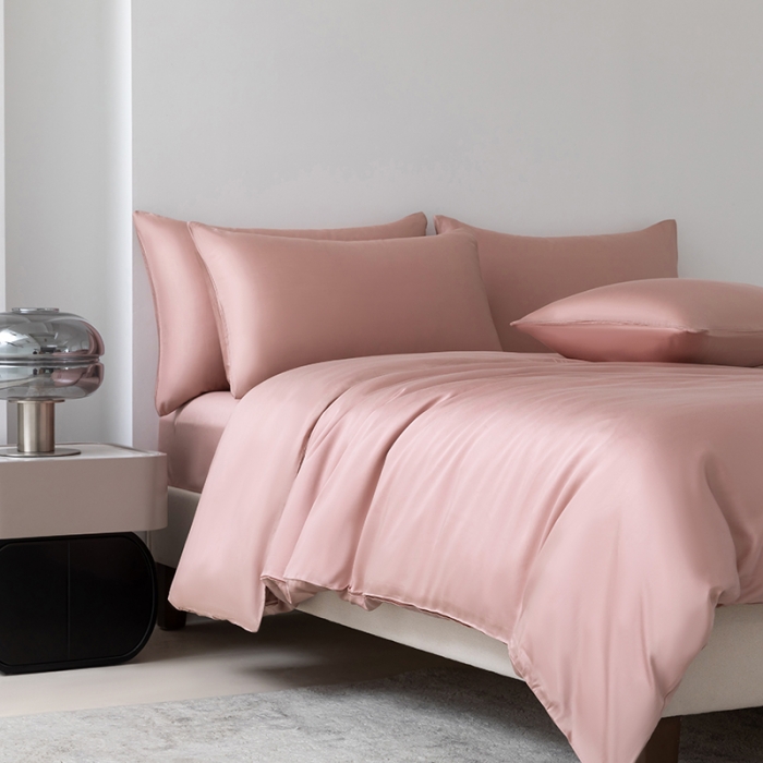 91家纺网 家纺一手货源 找家纺 (总）轩和 2025新款50支纯色单品天丝被套