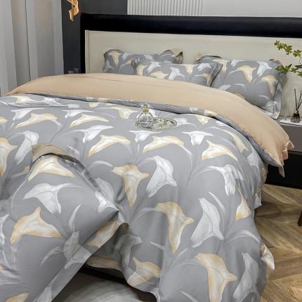 91家纺网 家纺一手货源 找家纺 （总）栩裕 2023新款60s天丝印花款四件套