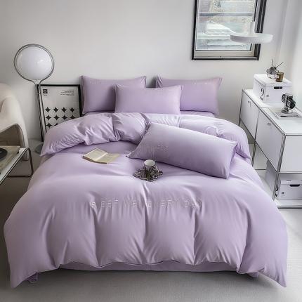 91家纺网 家纺一手货源 找家纺 （总）啊雅 2025新款双拼绣花四季款磨毛四件套