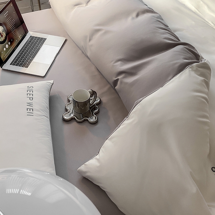 91家纺网 家纺一手货源 找家纺 （总）啊雅 2025新款双拼绣花四季款磨毛四件套