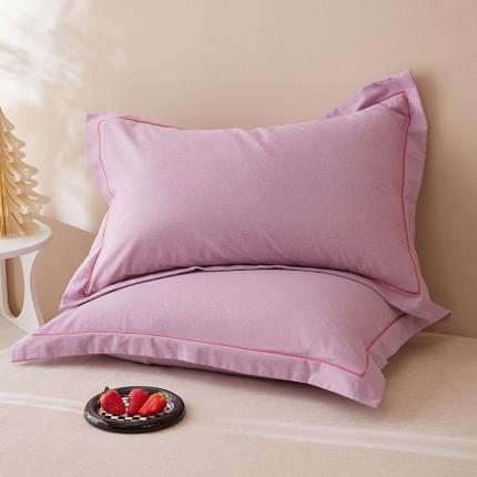 丰淘 2023新款全棉磨毛枕套 全棉磨毛淡紫