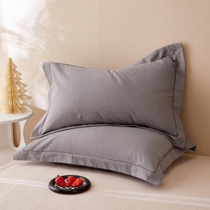 丰淘 2023新款全棉磨毛枕套 全棉磨毛灰色