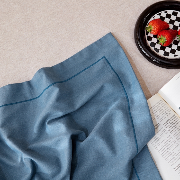 91家纺网 家纺一手货源 找家纺 丰淘 2023新款全棉磨毛枕套 全棉磨毛高级蓝