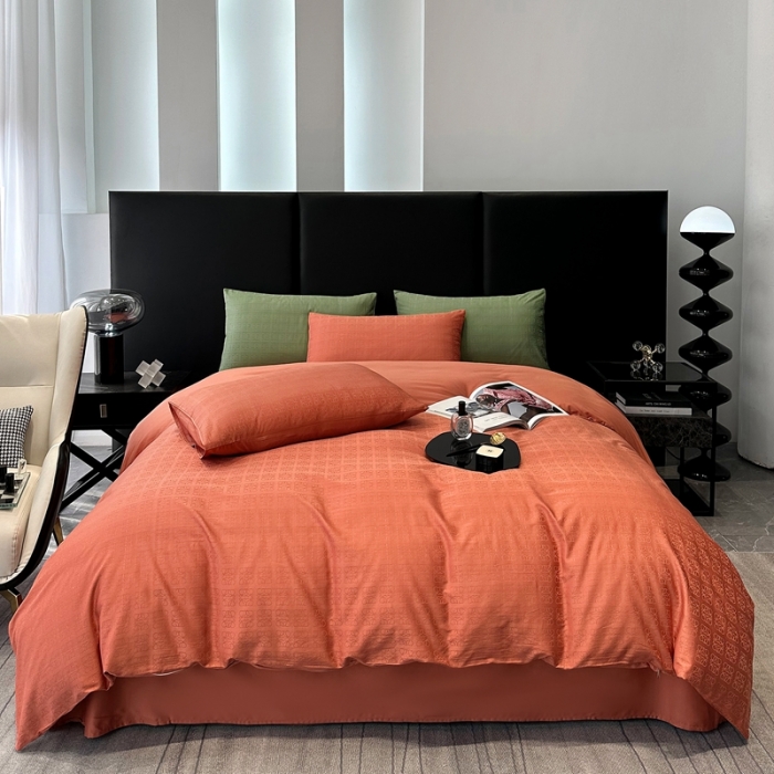 91家纺网 家纺一手货源 找家纺 （总）宅家居 23新款轻奢100支银玺天丝棉CR工艺提花四件套-罗意威