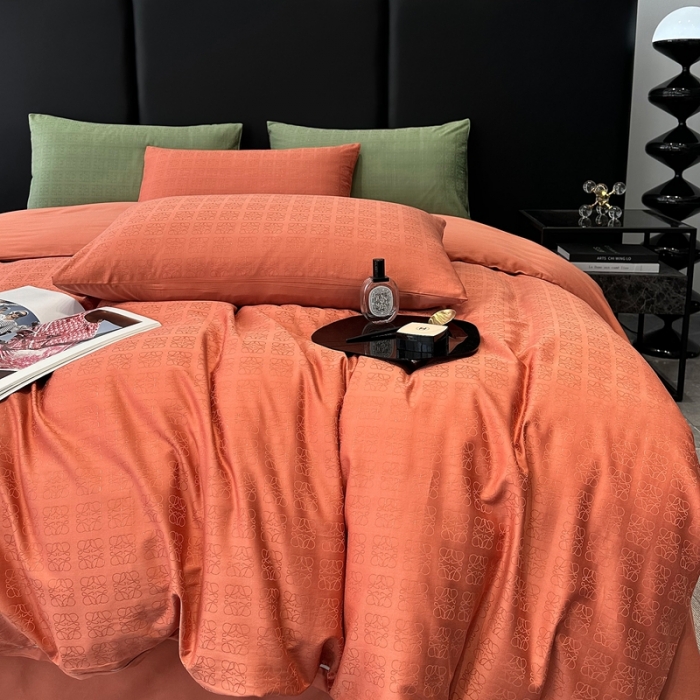 91家纺网 家纺一手货源 找家纺 （总）宅家居 23新款轻奢100支银玺天丝棉CR工艺提花四件套-罗意威