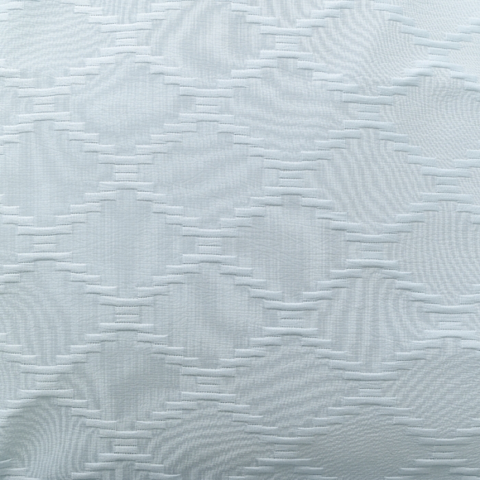 91家纺网 家纺一手货源 找家纺 宅家居 2023新款双层纱菱形格贴布绣花边四件套-罗威系列 罗威-淡蓝