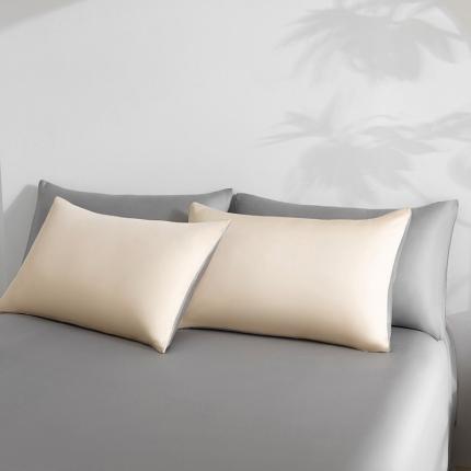 91家纺网 家纺一手货源 找家纺 （总）轩和 2025新款50支纯色天丝单品枕套