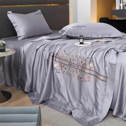 91家纺网 家纺一手货源 找家纺 （总）头等舱 新款奥地利A类兰精天丝60SLF大豆桑蚕丝抗菌夏被